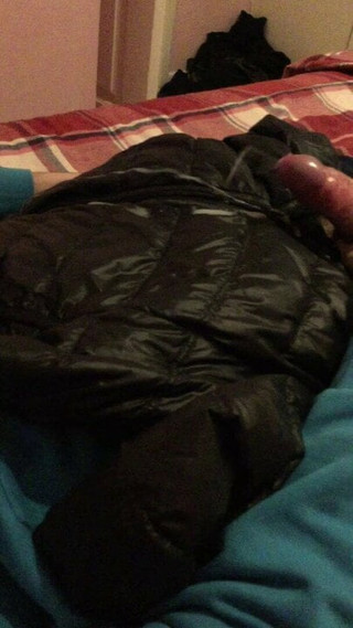 Cumming mi negro ea7 puffa chaqueta