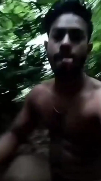 Thrilling moment from "The jungle is when I get excited and masturbate with my hands."