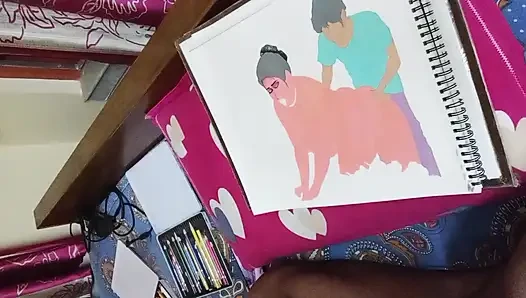 Seorang wanita desa India yang seksi tapi malang meniduri penjual sayuran untuk membayar sayuran