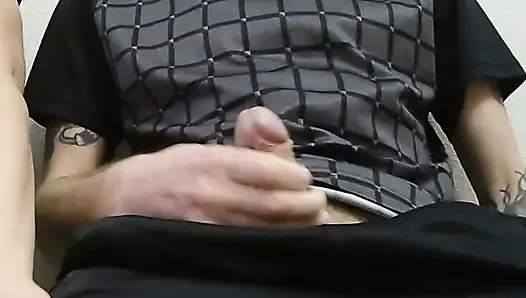 In the office, jerks off my cock and helps me finish #5