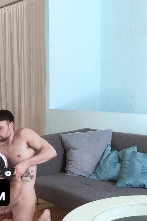 Unemployed boy finds alternative way to live rent-free and submits his tight asshole to his landlord