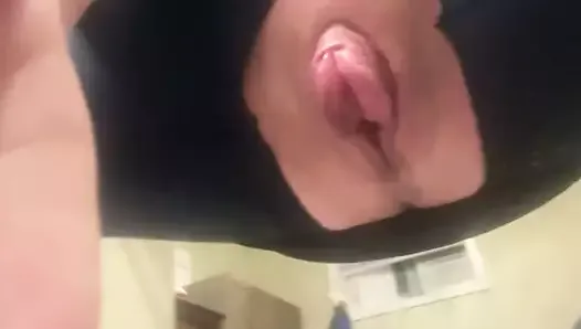Pussy pumped, glued and toyed with ice dildo