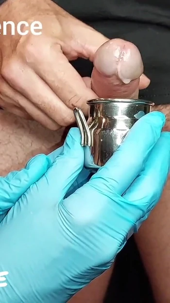 Stunning moment from "Cum Volume Experiments: Part 2 (Milking-time)"