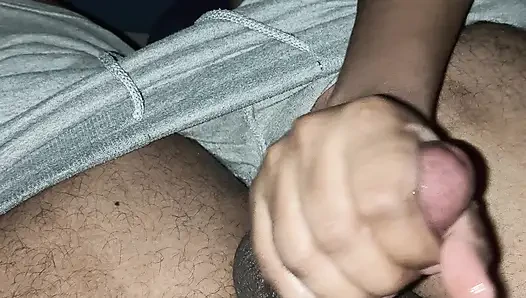 Girlfriend give handjob