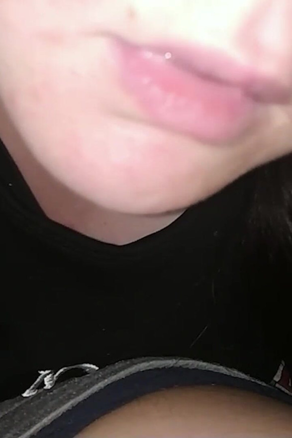 Amateur cumslut swallow all cum
