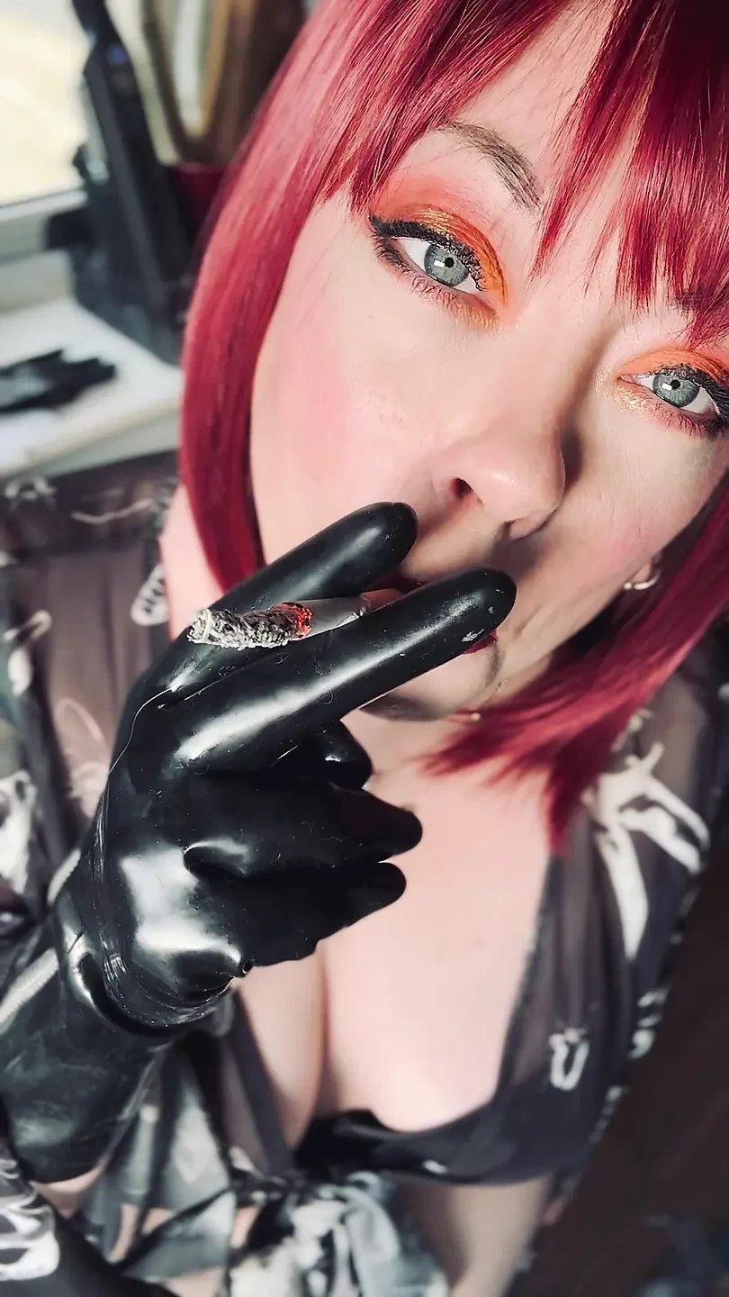 You Want To Submit To Your Smoking Goddess Tina Snua – Latex Gloves Smoker BBW Wife Hotwife