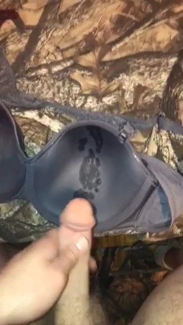 Cumming on my friends bra
