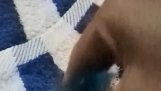 Rekaman seks solo tante seksi lagi asik muncrat pakai dildo baru