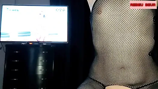 Meine Beurette in sexy Dessous saugt mich und dann komme ich in sie