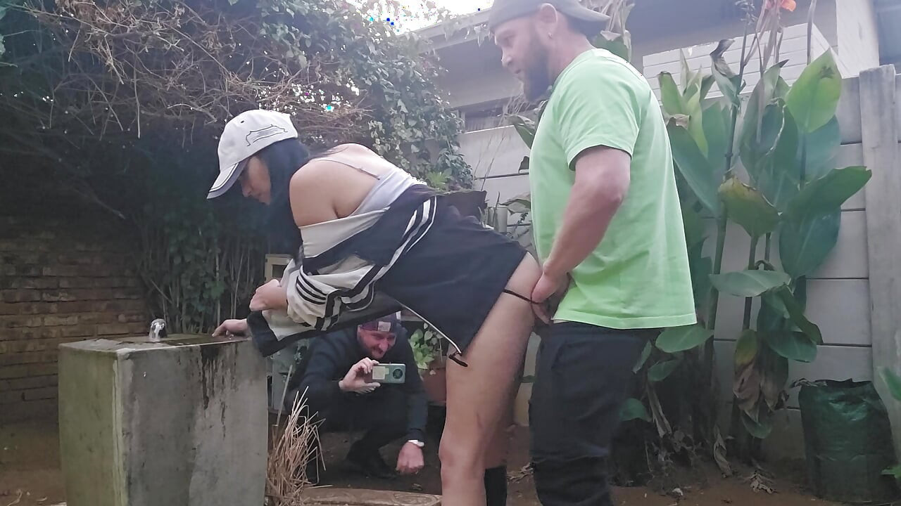 Fuck my wife on the fountain so the neighbours can watch