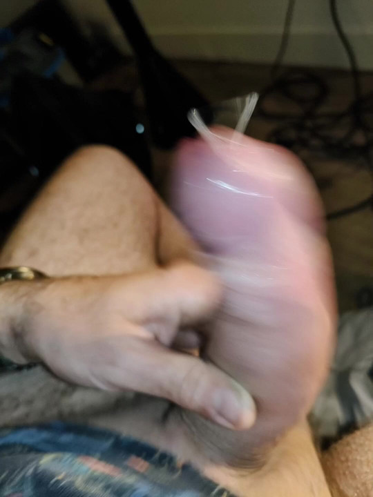 playing with my big cock
