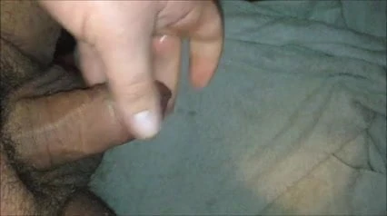 Fat guy masturbates and cums