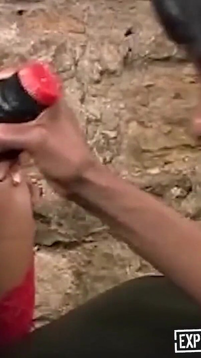 Stunning moment from "Dungeon African Sluts Hot BBC Sharing Threesome"