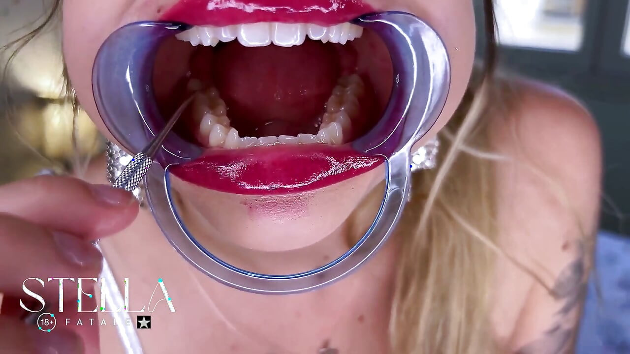 Dental Tools Mouth Exam All Teeth Displayed