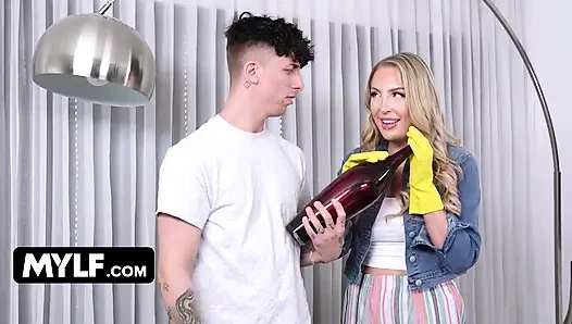 Starved Stepmom Harper Hill Fantasizes About Her Stepson Until She Acts On It