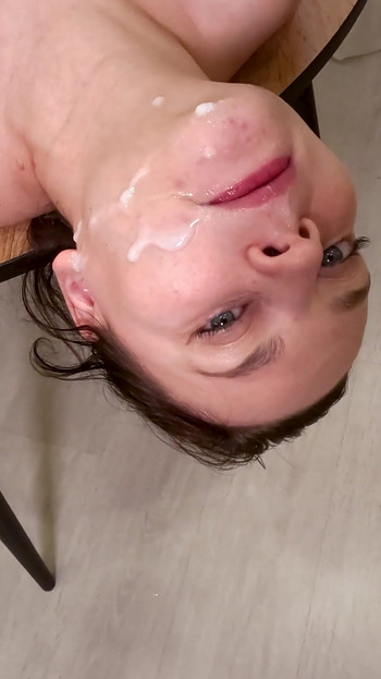 Powerful moment from "Hot sex with milf housewife in the kitchen"