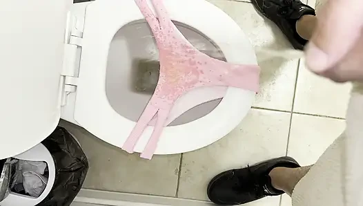 Piss on ex-girlfriend swimsuit