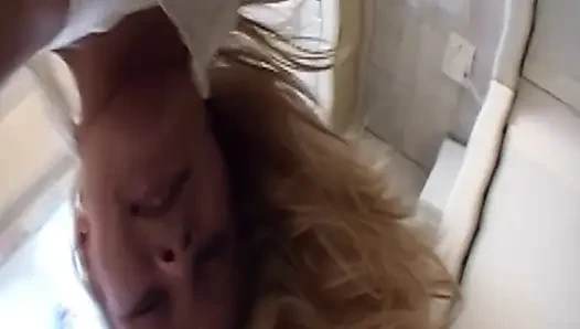Blonde Fucks Herself Deep with Pink Dildo