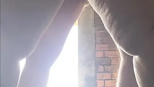 I get fucked in an abandoned house, until she cums inside my pussy