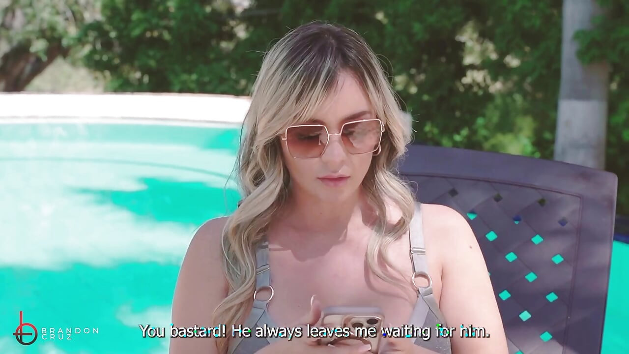 En blond hanrej knuller sjåføren sin BBC utendørs - Brandon Cruz & Tatiana Alvarez