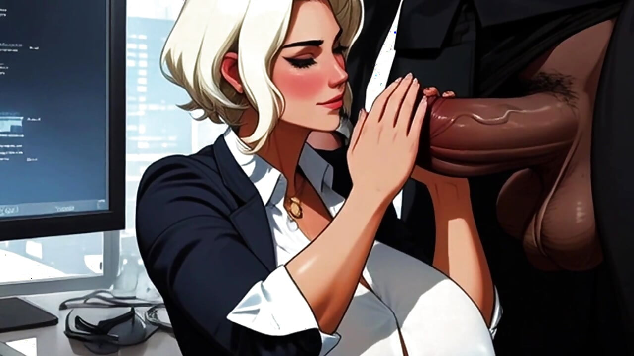 Sexy Secretaries Suck The Bosses BBC