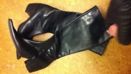 Giving it to black boots