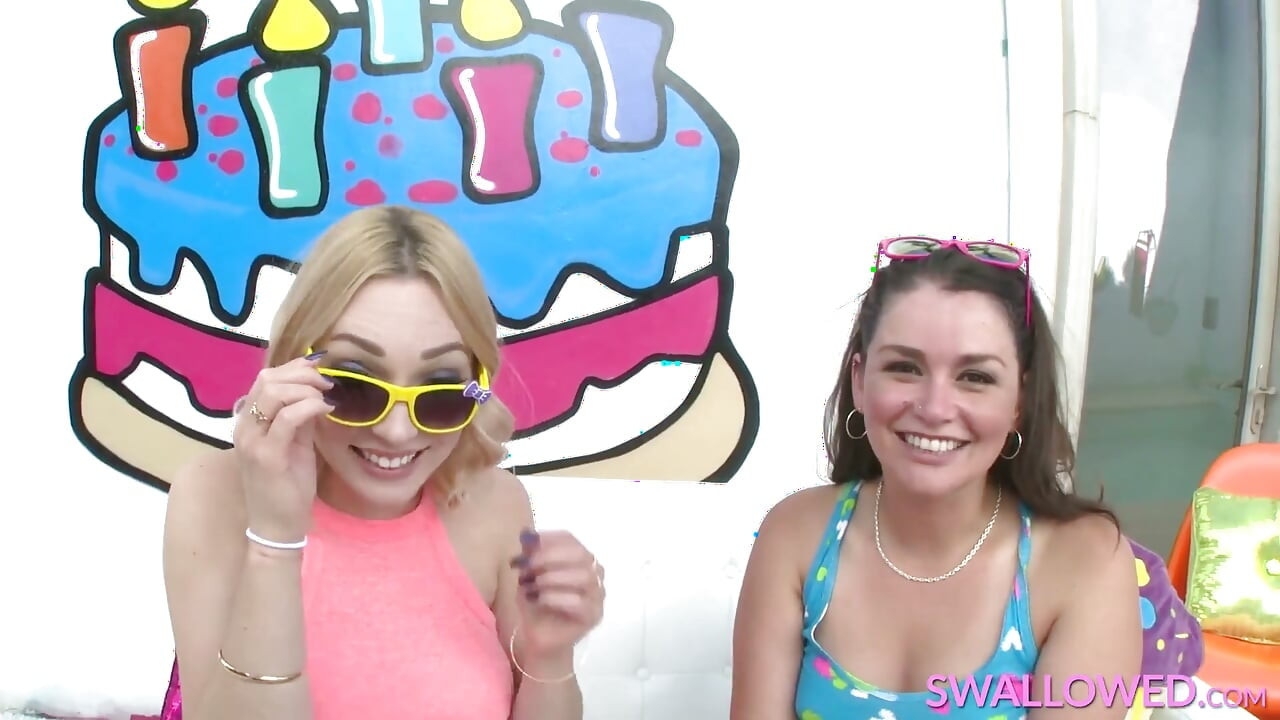 Lily and Allie Are Sluts for Slobber