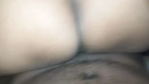 He took his girlfriend to the terrace and fucked her with great love all night long.