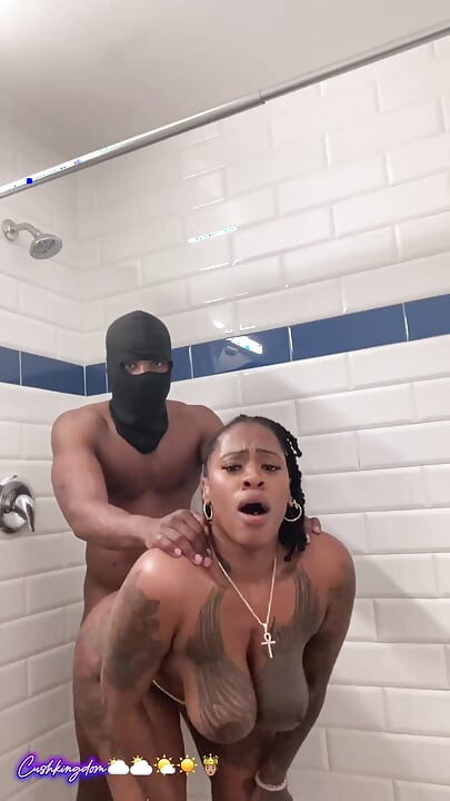 Big titty big booty Sex Goddess gets fuck hard in shower!