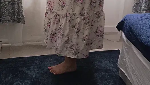 Real Big ass Milf gets undressed for BBC Lover. Interracial naughty play.