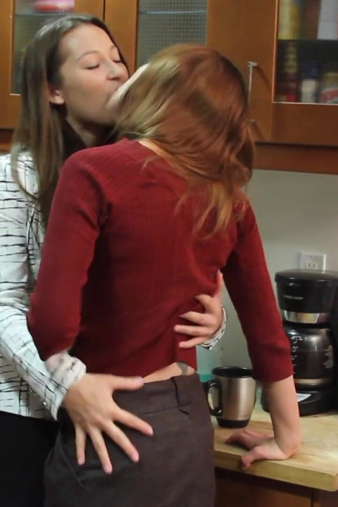 High heel teens and face sitting in the kitchen. Made your day yet?