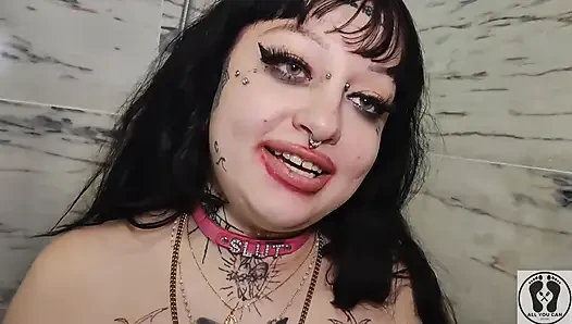 Bimbo Curvy Girl Mouth Tongue Fetish