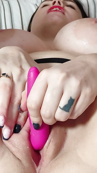 The busty milf masturbates hard and has endless orgasms.