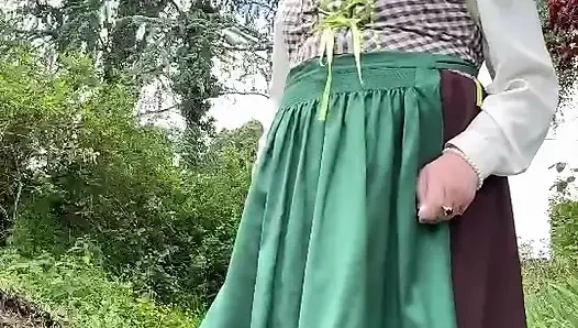 In a maid outfit, Austrian style, for a day
