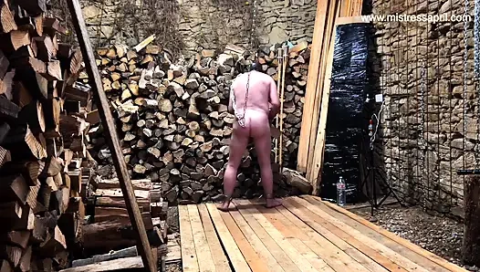 Domina, herrin, april bestrafung, blockhouse