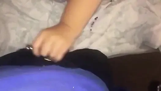 MMF Threesome Spanking My Booty Fingering My Pussy