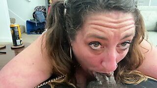 BBC Throat Training for Submissive PAWG Fuck Toy