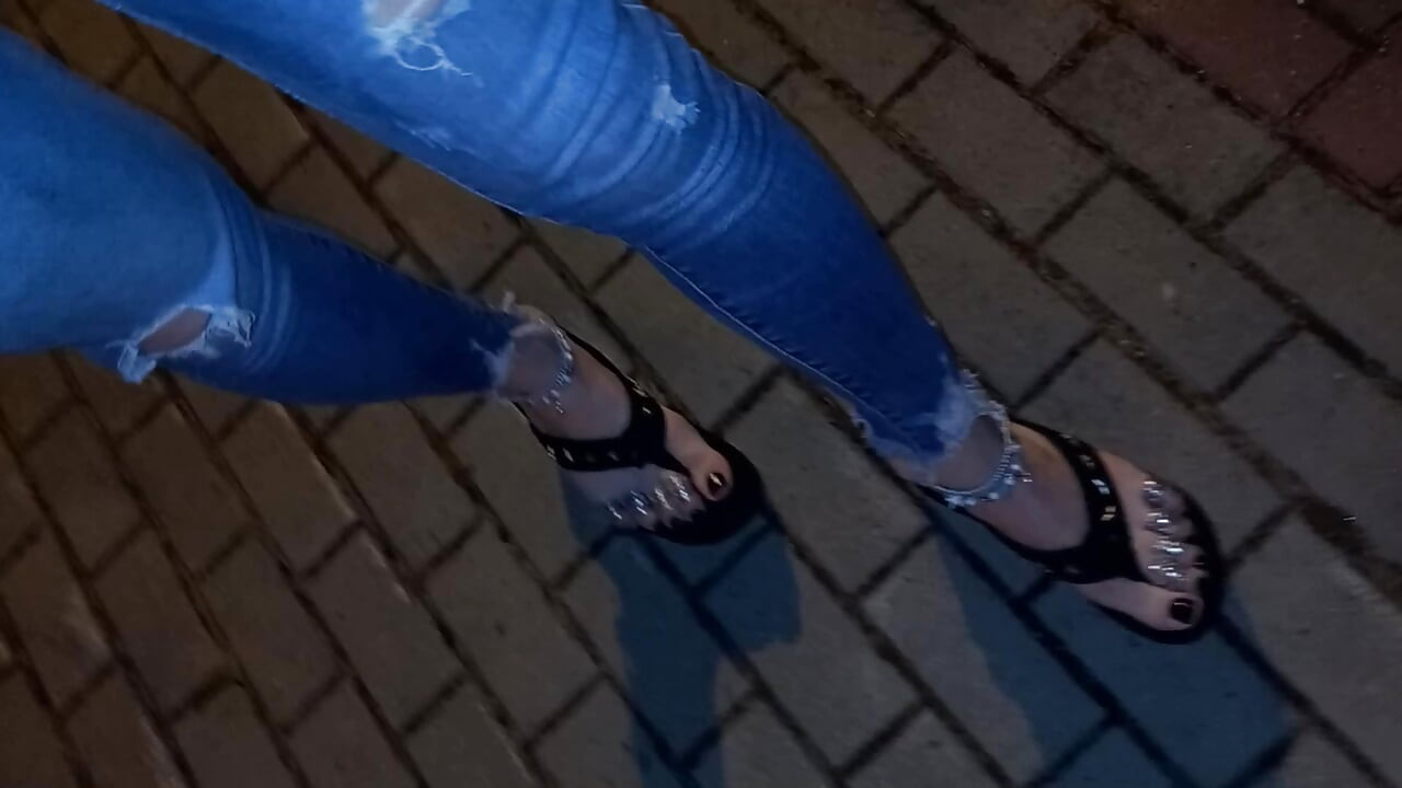 I'm cumming in the street again - lot of cum
