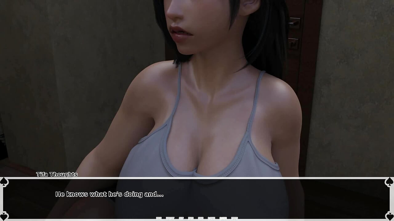 Tifa's Dark Heaven Asian Chick com grandes mamas experimenta prazer carnal e esguichos enquanto massageado por grande cara africano musculoso
