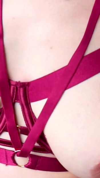 Iconic moment from "Hot Submisse Slut meets to get her Rough Nipple Treatment"