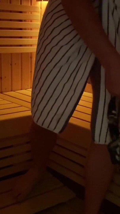 Jaw-dropping moment from "Caught masturbating in public sauna, strangers panties"