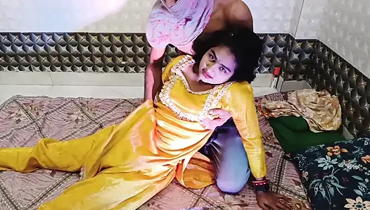 Real Desi Wife Cowgirl & Passionate Sex in Traditional Outfits