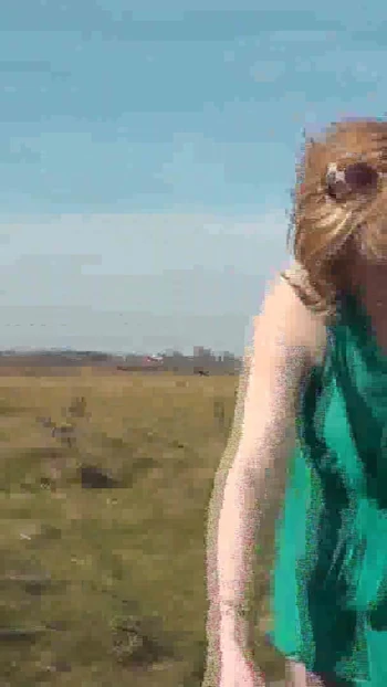 Unforgettable moment from "Milf beautiful sexy blonde outdoors on river bank washes car without panties and bra under dress"