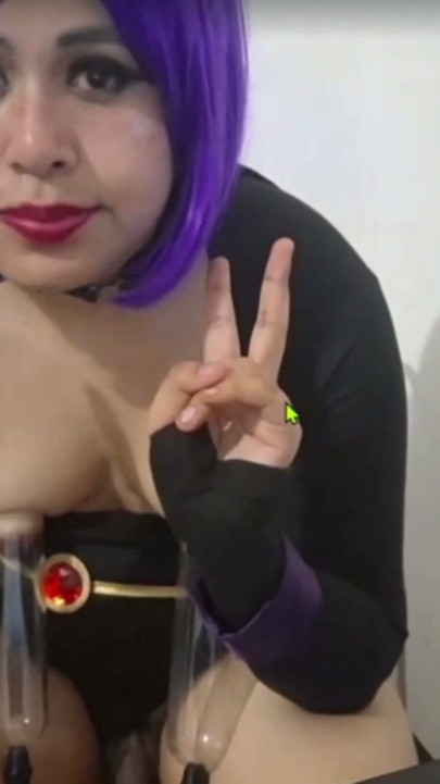 Extreme Beautiful Young Trans Girl Lactating and Pumping her Tits with Milking Machine | Clip 1
