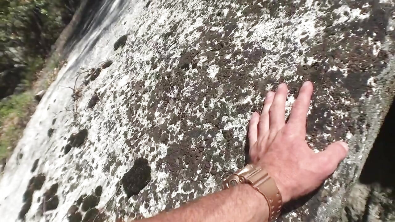 Hot couple ride motorcycle up mountain to fuck!