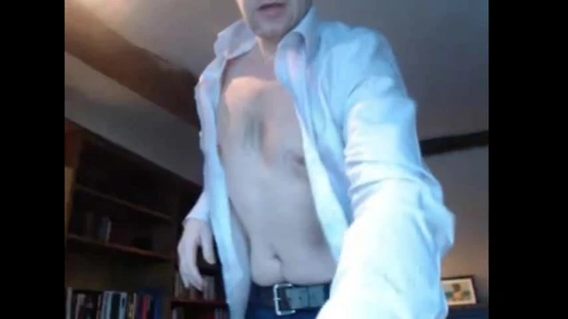 step dad jerking and cumming at the office