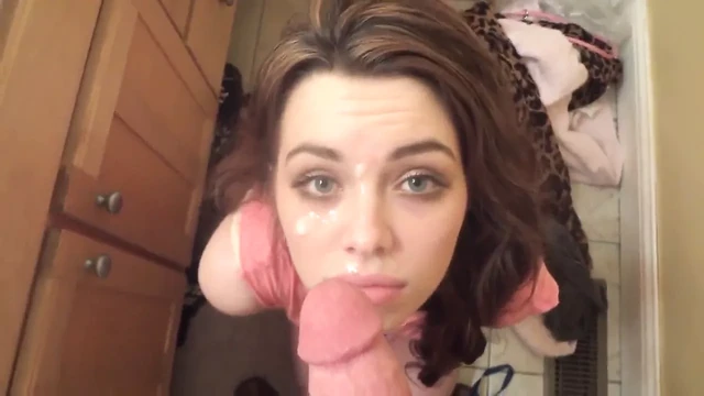 Some Girl Takes Facial in Bathroom