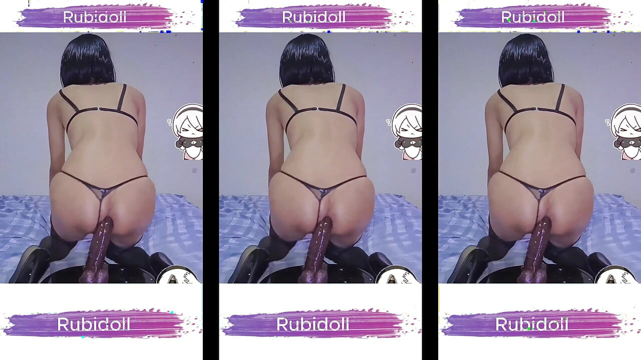 RubiDoll Bitch Nymphomaniac Dominating Cock BBC 26cm With Anal Sex Hardcore
