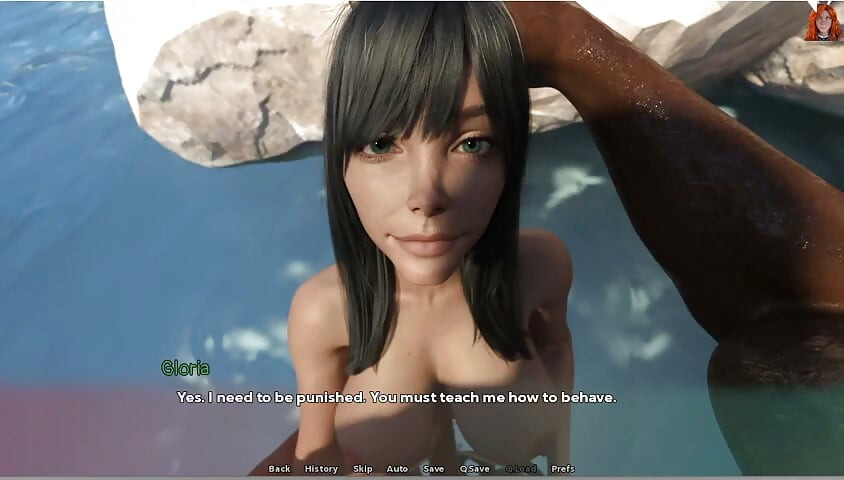 Le destin ne nous sépare pas - gameplay - jeu de rôle - une ado à gros cul se fait sodomiser par une grosse bite noire sur la plage