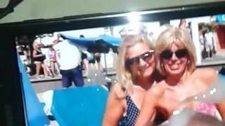 Sexy MILF Caroline & Friend Get Spunked In Cum Tribute
